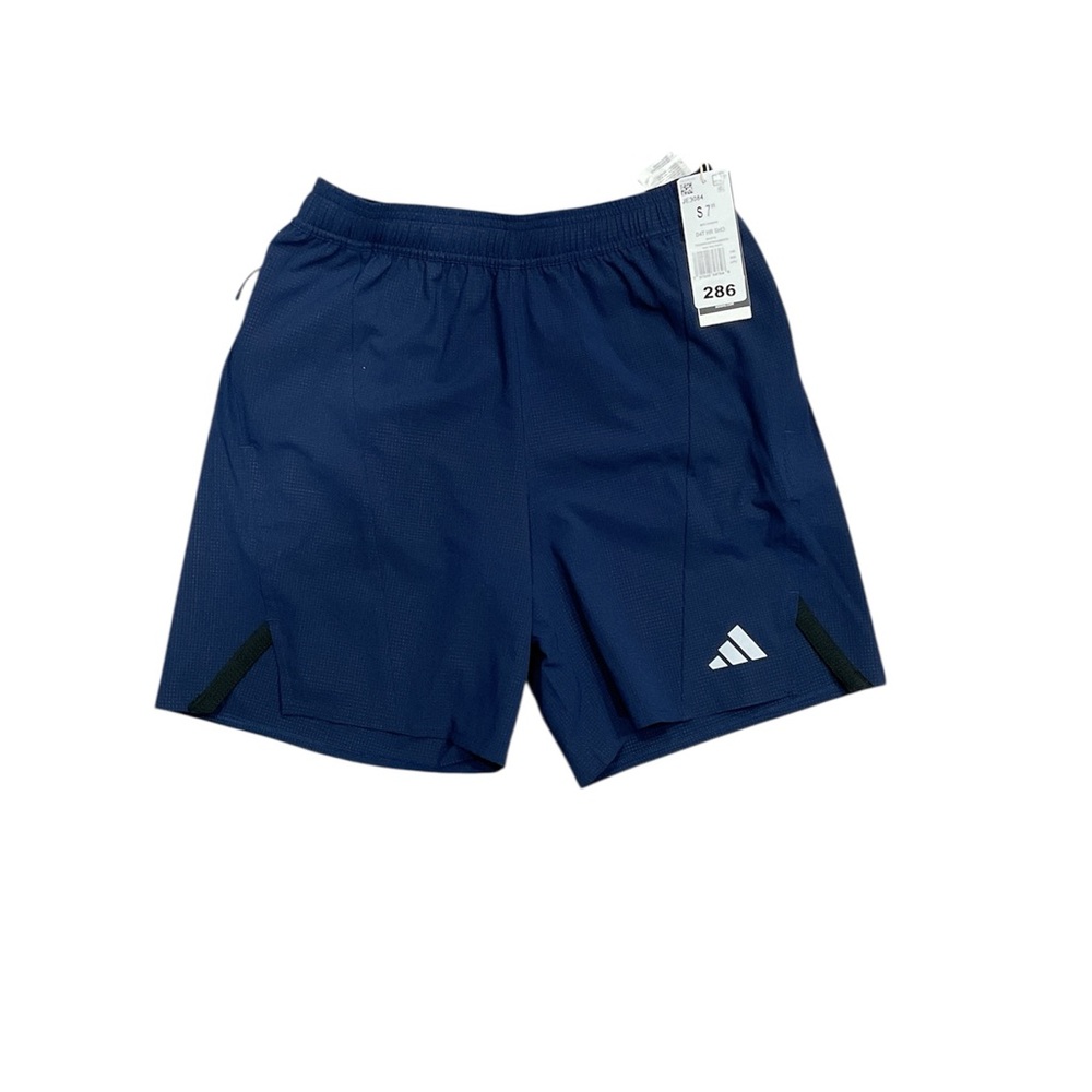 Adidas HEAT.RDY Training Shorts Mens Navy Blue 7 Inch Inseam JE3084 NEW S